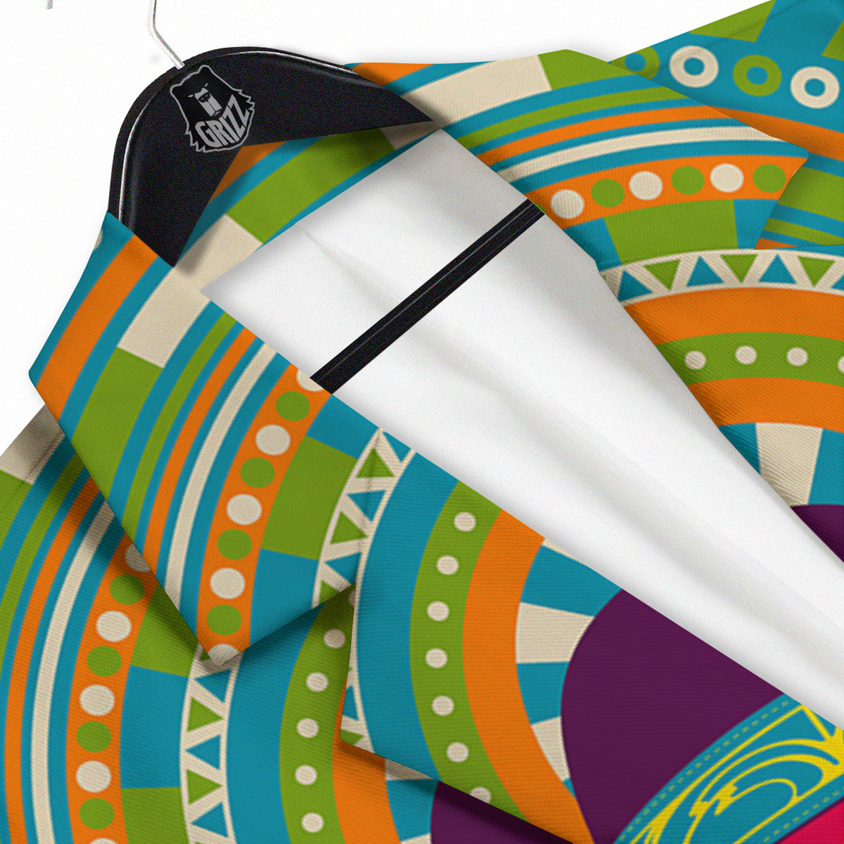 Abstract Psychedelic Women Print Men's Sport Coat-grizzshop