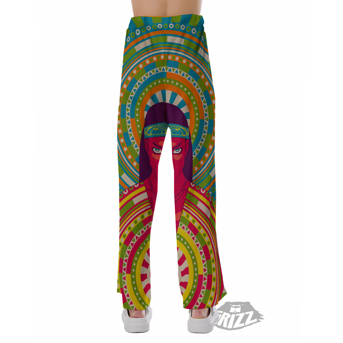 Abstract Psychedelic Women Print Pajama Pants-grizzshop
