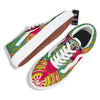 Abstract Psychedelic Women Print Skate Shoes-grizzshop