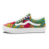 Abstract Psychedelic Women Print Skate Shoes-grizzshop