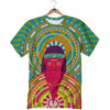 Abstract Psychedelic Women Print T-Shirt-grizzshop