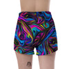 Abstract Psychedelic Women's Shorts-grizzshop