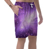 Abstract Purple Galaxy Space Men's Shorts-grizzshop