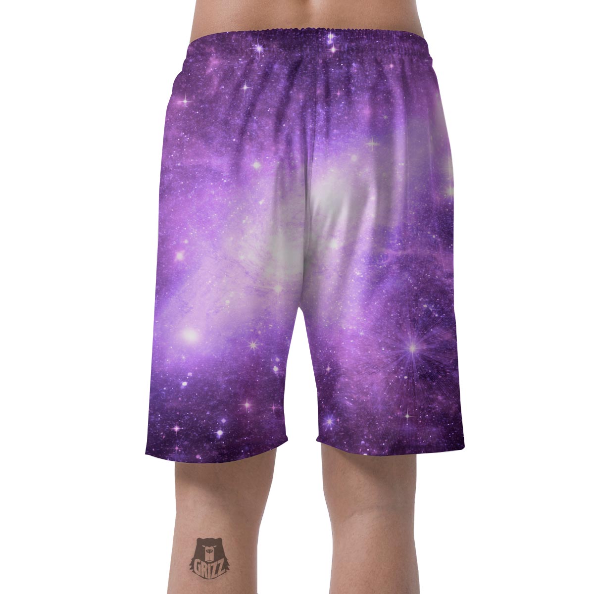 Abstract Purple Galaxy Space Men's Shorts-grizzshop