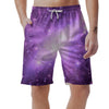 Abstract Purple Galaxy Space Men's Shorts-grizzshop