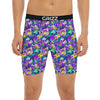 Abstract Purple Graffiti Print Pattern Boxer Briefs-grizzshop