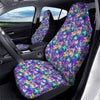 Abstract Purple Graffiti Print Pattern Car Seat Covers-grizzshop