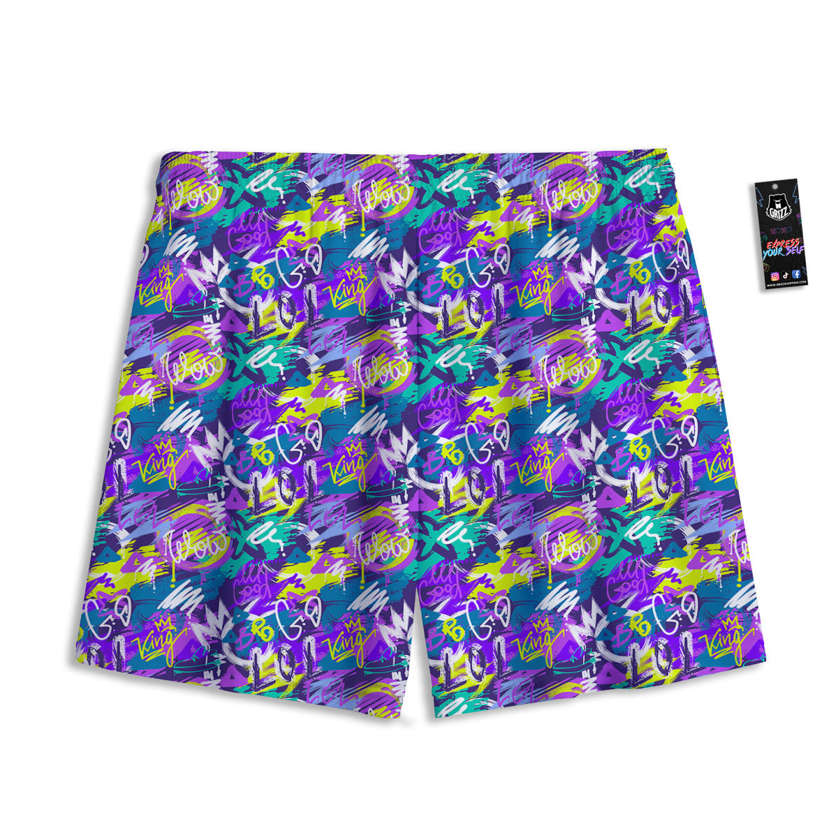 Ballet Dancing Print Pattern Mesh Shorts