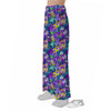 Abstract Purple Graffiti Print Pattern Pajama Pants-grizzshop