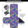 Abstract Purple Graffiti Print Pattern Recliner Protector-grizzshop