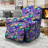 Abstract Purple Graffiti Print Pattern Recliner Slipcover-grizzshop