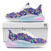 Abstract Purple Graffiti Print Pattern Running Sneakers-grizzshop