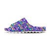 Abstract Purple Graffiti Print Pattern Sandals-grizzshop