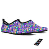 Abstract Purple Graffiti Print Pattern Water Shoes-grizzshop