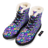 Abstract Purple Graffiti Print Pattern Winter Boots-grizzshop