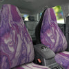 Abstract Purple Liquid Marble Print Car Seat Covers-grizzshop