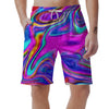 Abstract Purple Men's Shorts-grizzshop