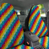 Abstract Rainbow Peace Signs And LGBT Print Pattern Car Seat Covers-grizzshop