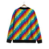 Abstract Rainbow Peace Signs And LGBT Print Pattern Cardigan-grizzshop