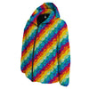 Abstract Rainbow Peace Signs And LGBT Print Pattern Down Jacket-grizzshop