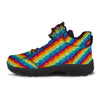 Abstract Rainbow Peace Signs And LGBT Print Pattern Hiking Shoes-grizzshop