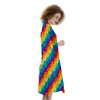 Abstract Rainbow Peace Signs And LGBT Print Pattern Kimono-grizzshop