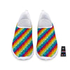 Abstract Rainbow Peace Signs And LGBT Print Pattern Nurse Shoes-grizzshop