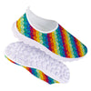 Abstract Rainbow Peace Signs And LGBT Print Pattern Nurse Shoes-grizzshop