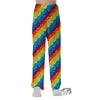 Abstract Rainbow Peace Signs And LGBT Print Pattern Pajama Pants-grizzshop