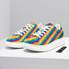 Abstract Rainbow Peace Signs And LGBT Print Pattern Platform Shoes-grizzshop