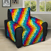 Abstract Rainbow Peace Signs And LGBT Print Pattern Recliner Protector-grizzshop