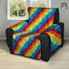 Abstract Rainbow Peace Signs And LGBT Print Pattern Recliner Protector-grizzshop