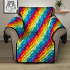 Abstract Rainbow Peace Signs And LGBT Print Pattern Recliner Protector-grizzshop