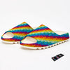 Abstract Rainbow Peace Signs And LGBT Print Pattern Sandals-grizzshop