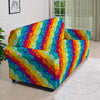 Abstract Rainbow Peace Signs And LGBT Print Pattern Sofa Cover-grizzshop