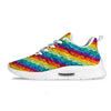 Abstract Rainbow Peace Signs And LGBT Print Pattern Tennis Shoes-grizzshop