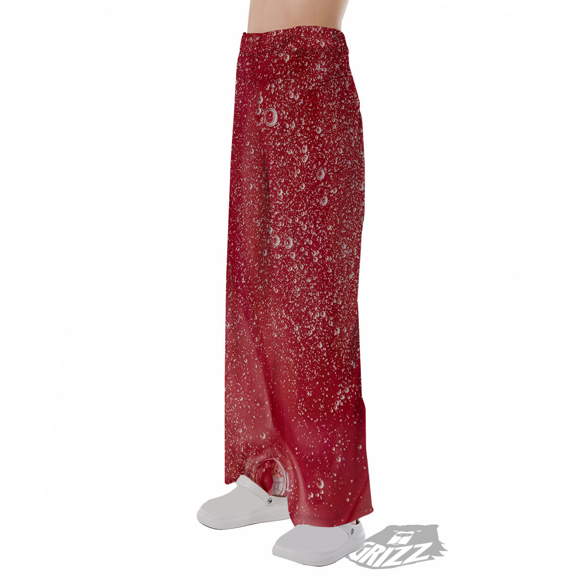 Abstract Red Liquid Pajama Pants-grizzshop