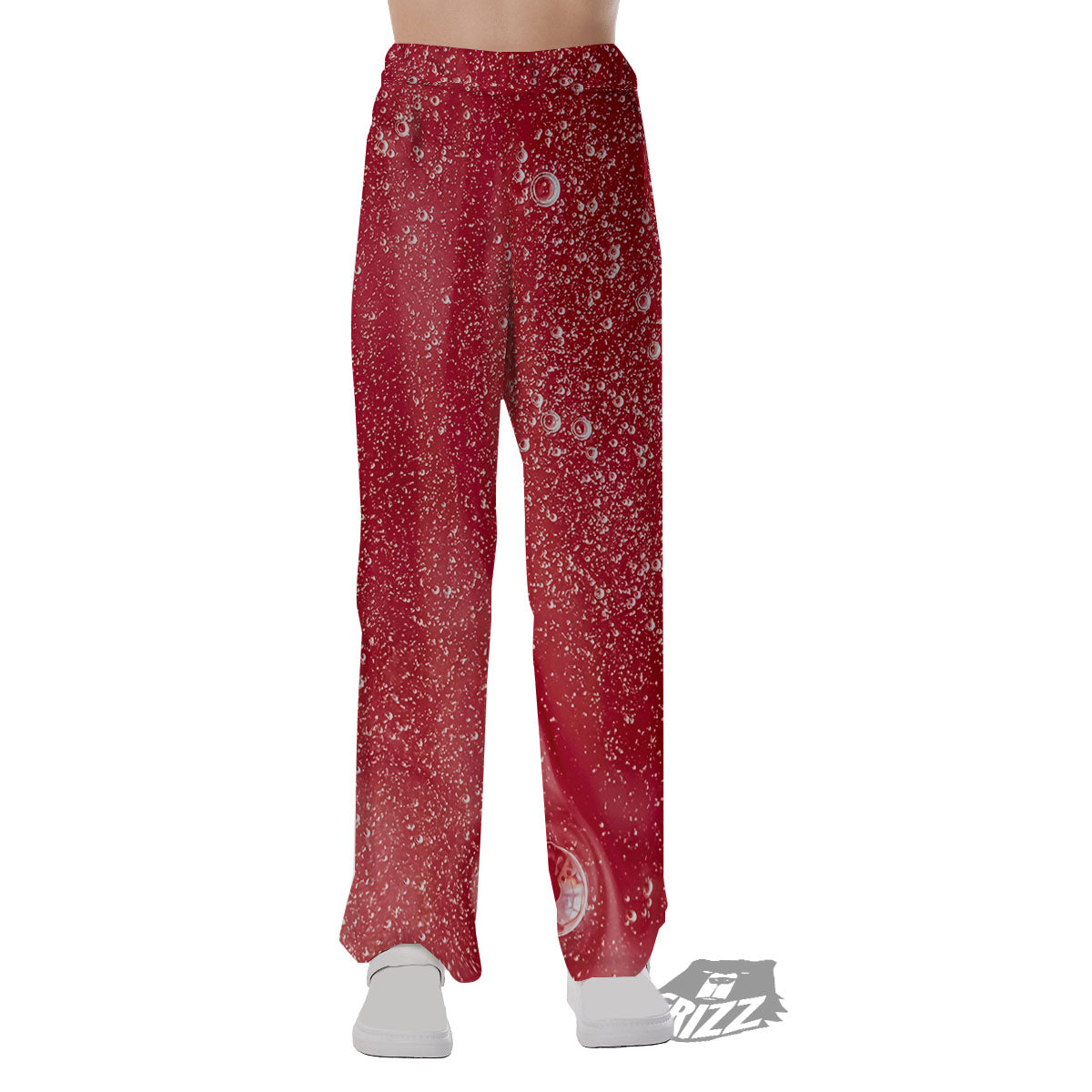 Abstract Red Liquid Pajama Pants-grizzshop