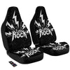 Abstract Rock Grunge Monochrome Print Car Seat Covers-grizzshop