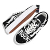 Abstract Rock Grunge Monochrome Print Skate Shoes-grizzshop