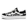 Abstract Rock Grunge Monochrome Print Skate Shoes-grizzshop