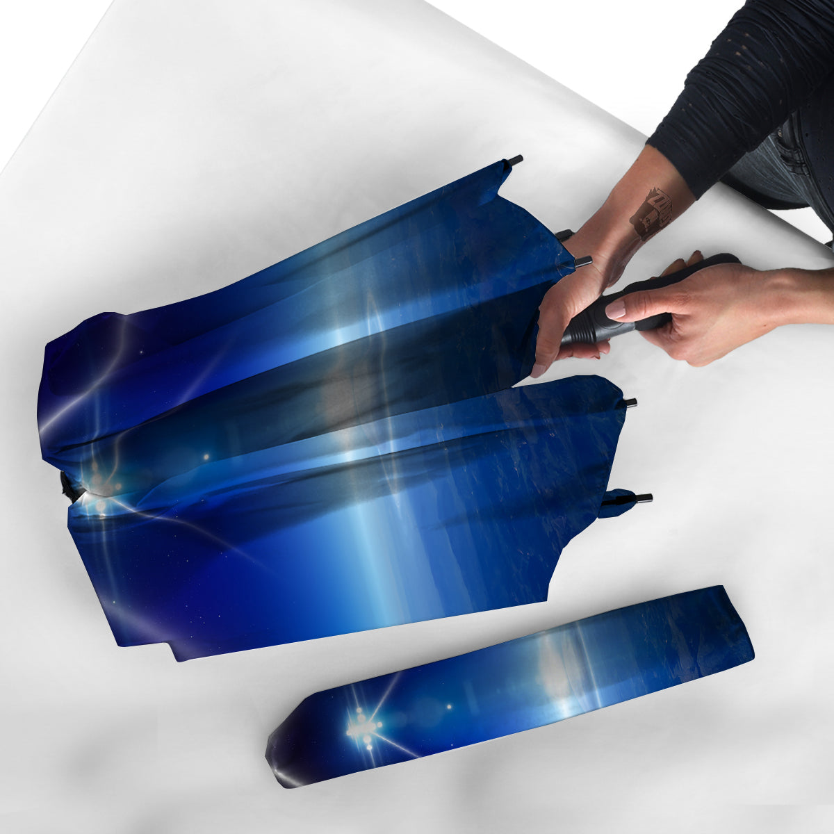 Abstract Sci Fi On Earth Print Umbrella-grizzshop