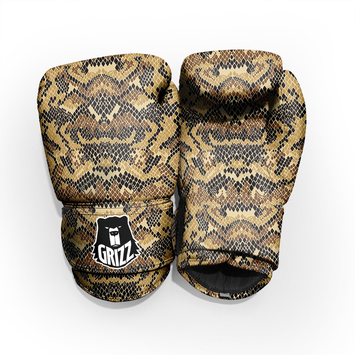 Abstract Snake Skin Print Pro Boxing Glove