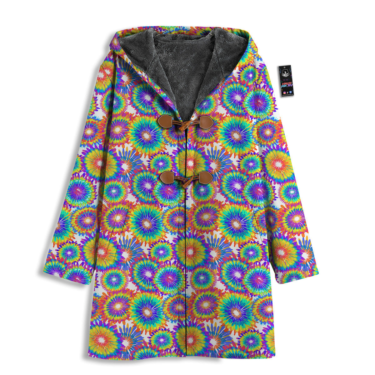 Abstract Sunflower Colorful Print Pattern Men's Windbreaker Jacket-grizzshop
