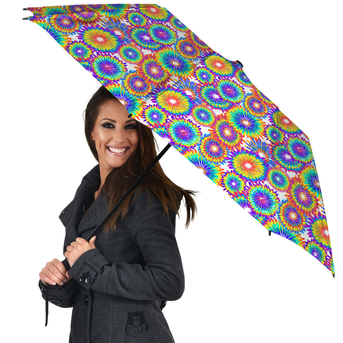 Abstract Sunflower Colorful Print Pattern Umbrella-grizzshop