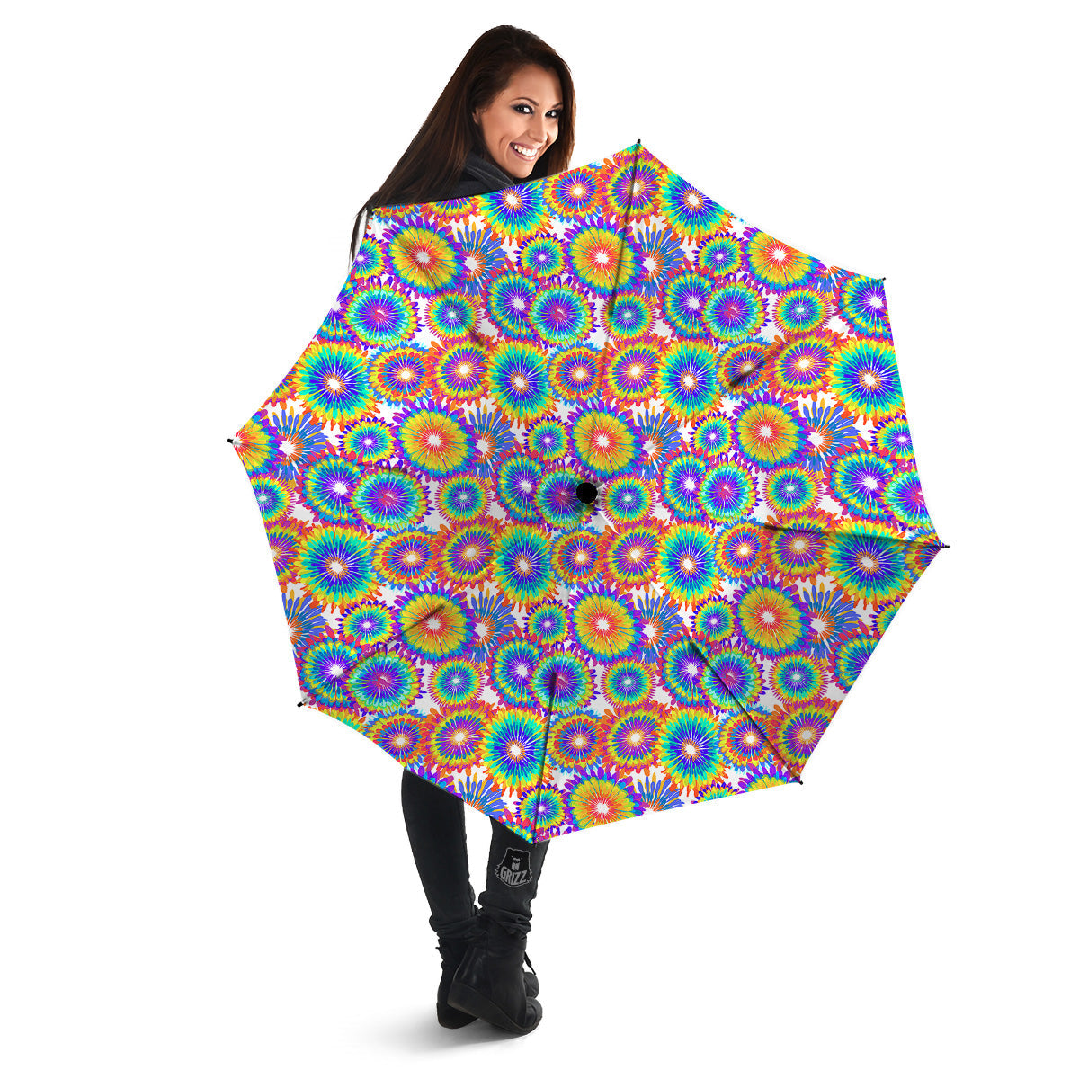 Abstract Sunflower Colorful Print Pattern Umbrella-grizzshop