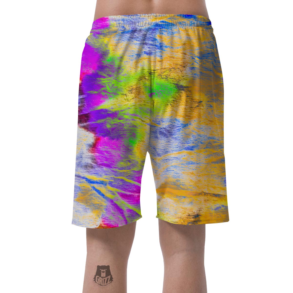 Abstract Tie Dye Men's Shorts-grizzshop