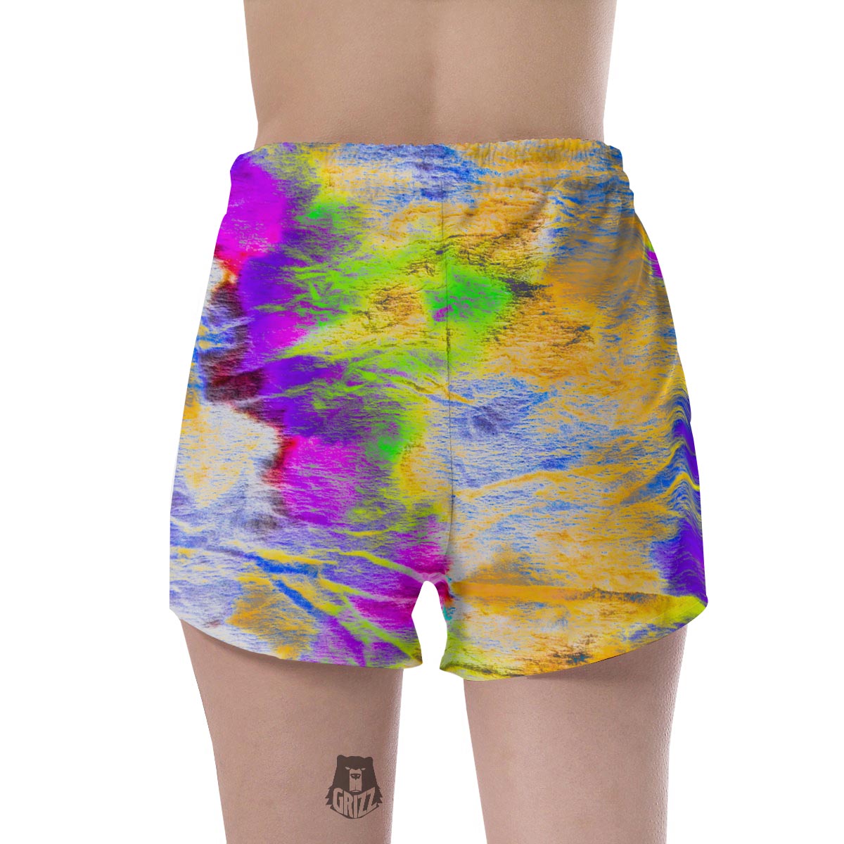 Abstract Tie Dye Women's Shorts-grizzshop