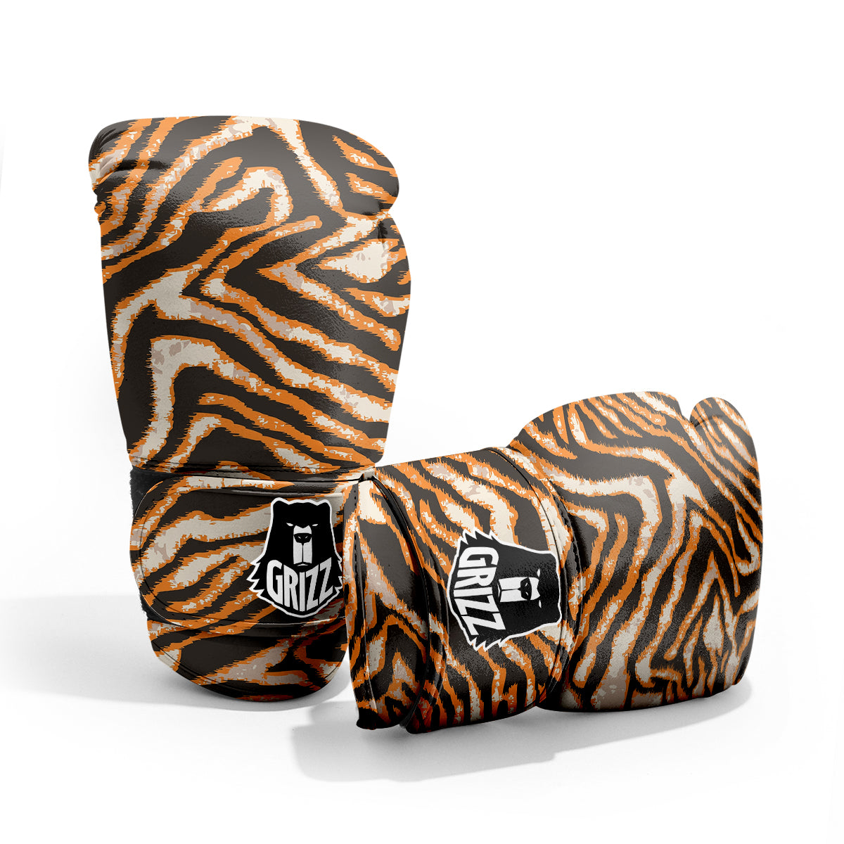 Abstract Tiger Skin Grunge Print Pro Boxing Glove