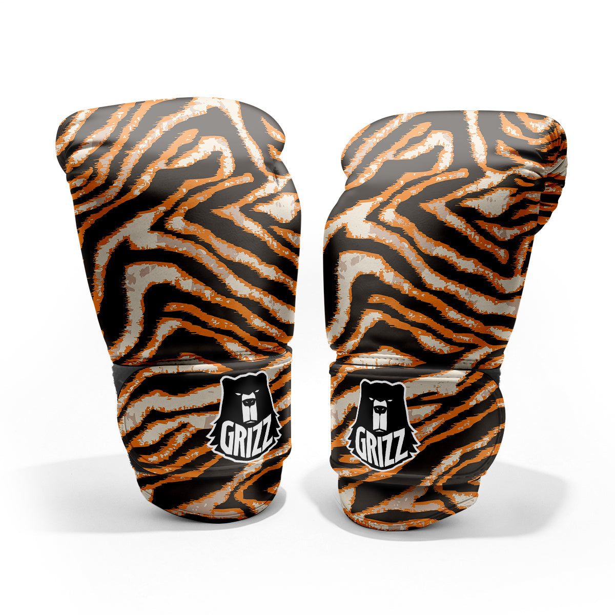 Abstract Tiger Skin Grunge Print Pro Boxing Glove